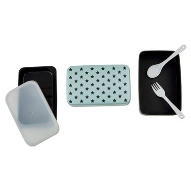 Light Blue Star Lunch Box with Cutlery | Grub Tub