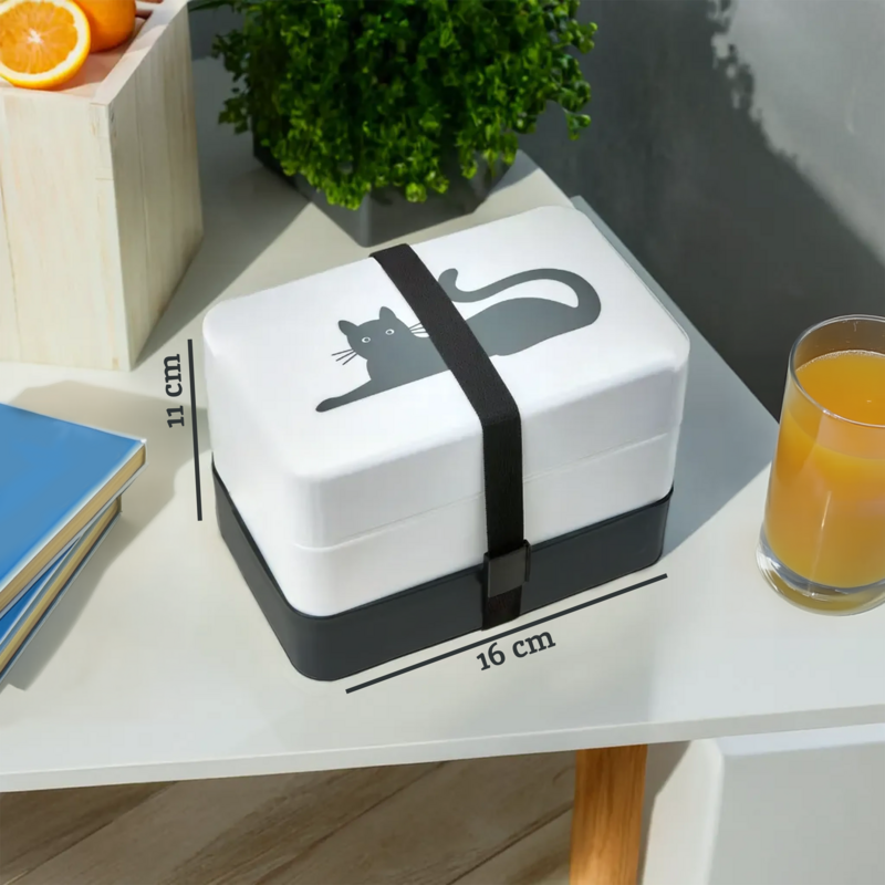 Grub Tub Cat Lunch Box With Cutlery