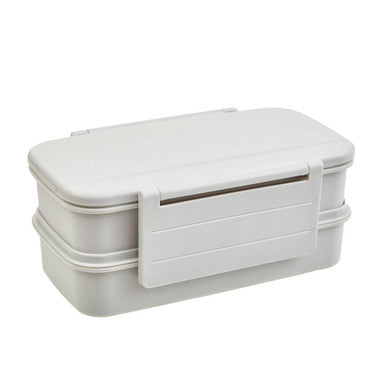 Grub Tub Warm Grey Lunch Box With Cutlery