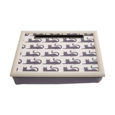 Portada Black Cat Lap Tray With Ipad Holder