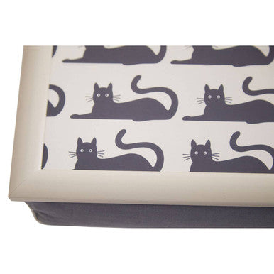 Portada Black Cat Lap Tray With Ipad Holder