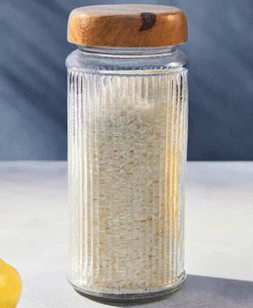 Garner Glass Storage Jar with Mango Wood Lid 2000ml
