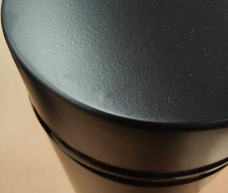 Luca Set of Three Clear and Black Storage Jars