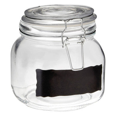 Grocer 900ml Glass Storage Jar with Clip Top Lid