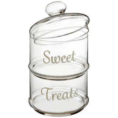 Stackable 2 Tier Glass Storage Jar | Olivia