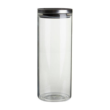 Freska Glass Storage Jar with Silver Lid 1600ml