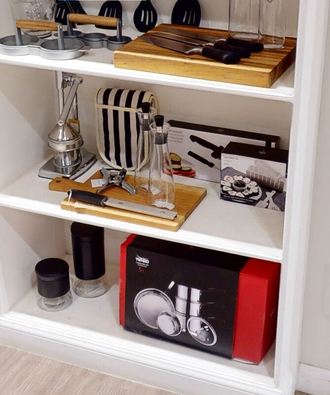 Luca Black Steel and Glass Storage Jar - 800ml