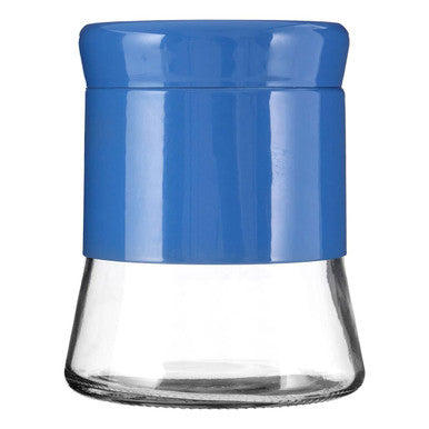 Luca Blue Steel Wrap Glass Storage Jar 800ml