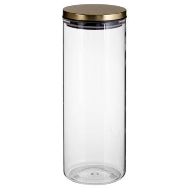 Freska Gold Lid Storage Jar   1600Ml