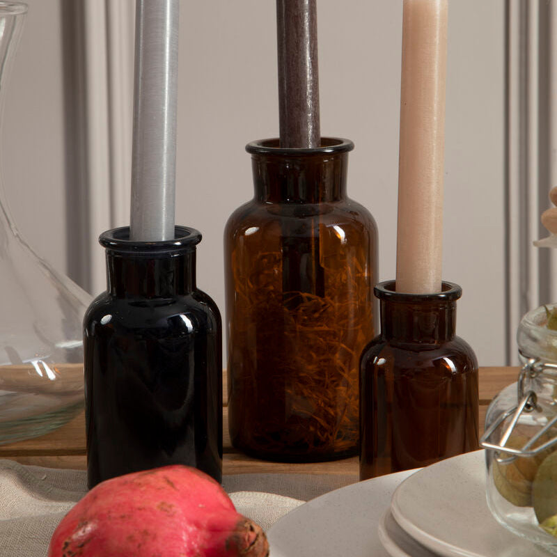 Apothecary Small Amber Glass Bottle