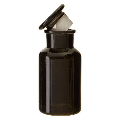 Black Glass Reagent Bottle | Apothecary