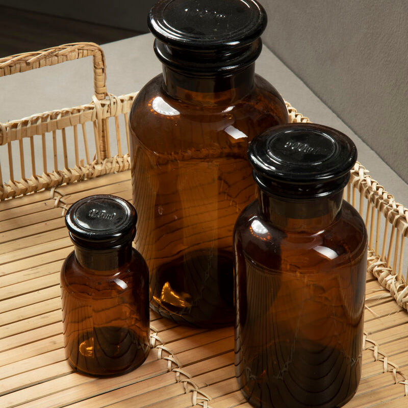 Small Amber Glass Bottle | Apothecary