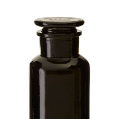 Black Glass Reagent Bottle | Apothecary