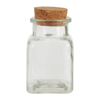 Tromso Set Of 6 Square Small Glass Jars