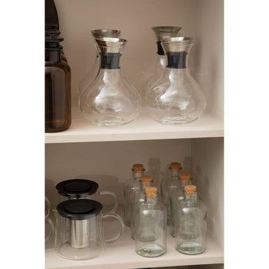 Tromso Set Of 6 Round Glass Bottles