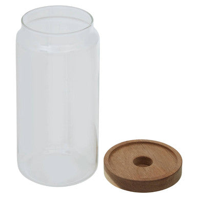 Glass Storage Jar with Acacia Wood Lid 1000ml | Freska