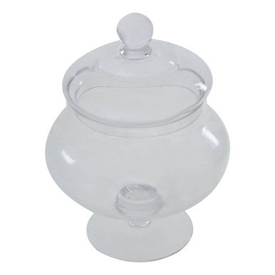 Olivia Clear Glass Small Candy Storage Jar