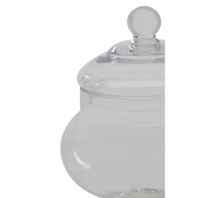Olivia Clear Glass Small Candy Storage Jar