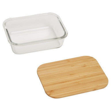 Freska Glass Container with Bamboo Lid 1040ml
