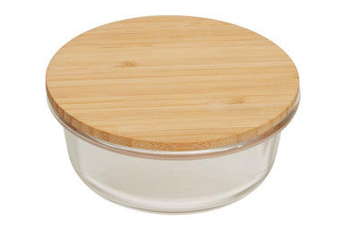 400Ml Glass Container with Bamboo Lid | Freska