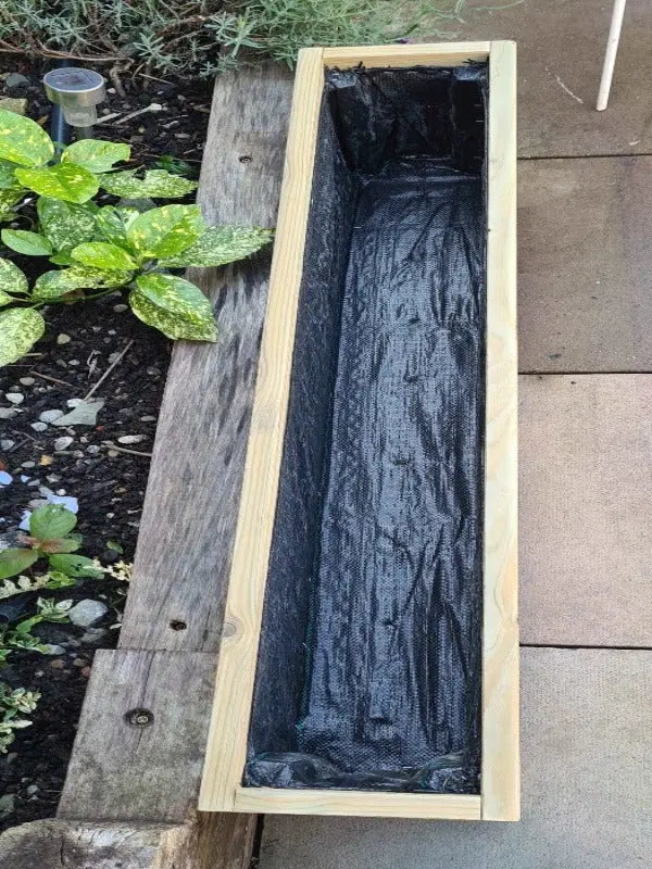 1.2m Wooden Decking Garden Planter