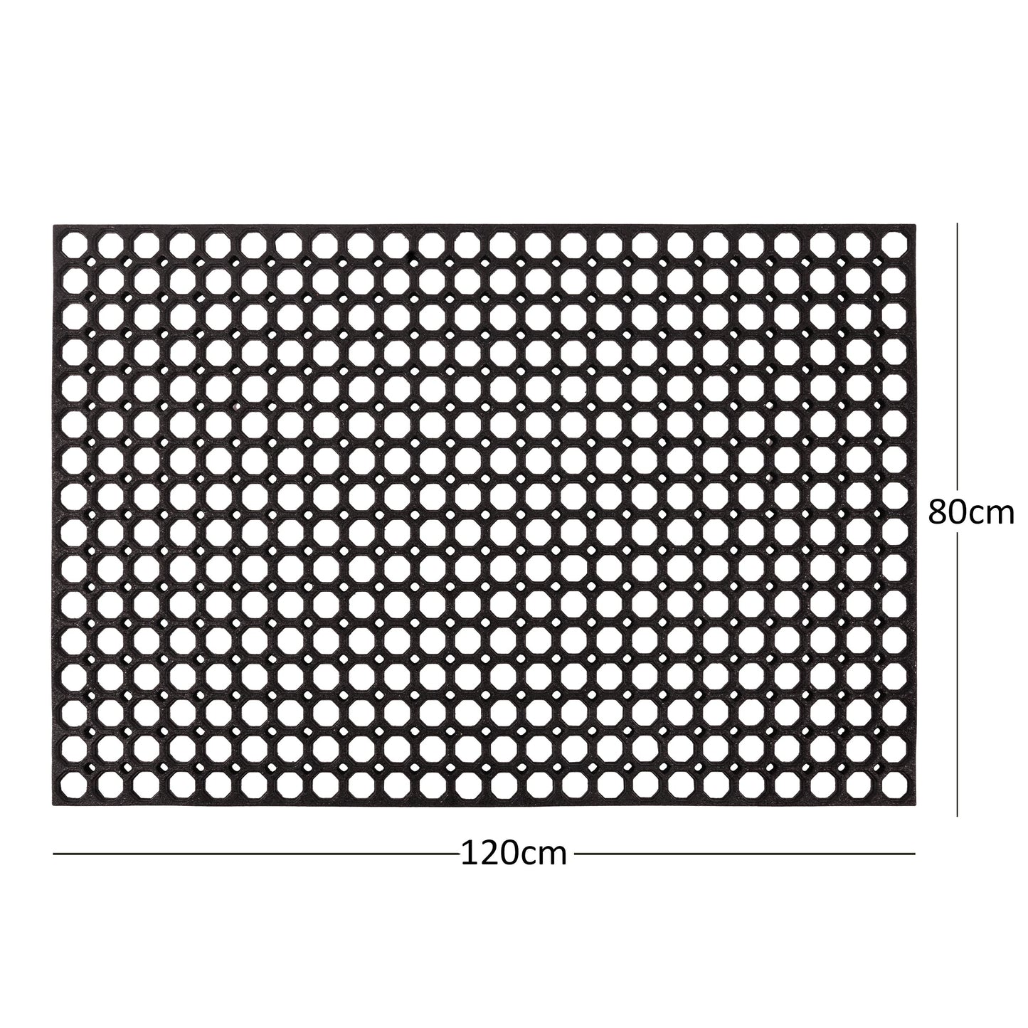 Heavy Duty Non Slip Rubber Ring Entrance Doormat