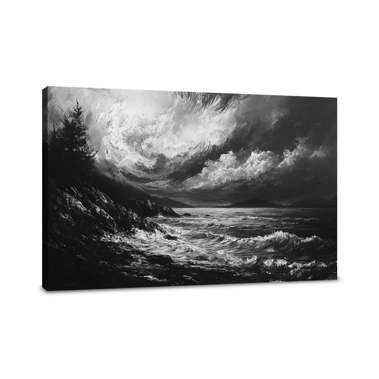 Serene Shores Chaos Canvas
