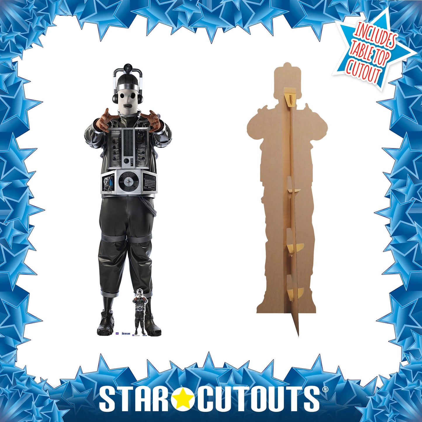 SC1230 Mondassian Cyberman Cardboard Cut Out Height 190cm