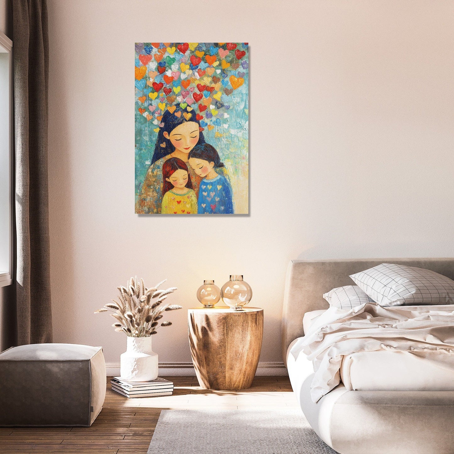 Mother’s Heart Shower Canvas