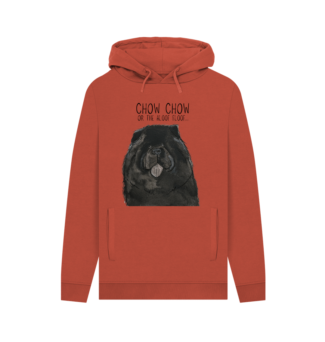 Black Chow Chow 'The Aloof Floof' Men's Hoodie – Stylish and Cozy