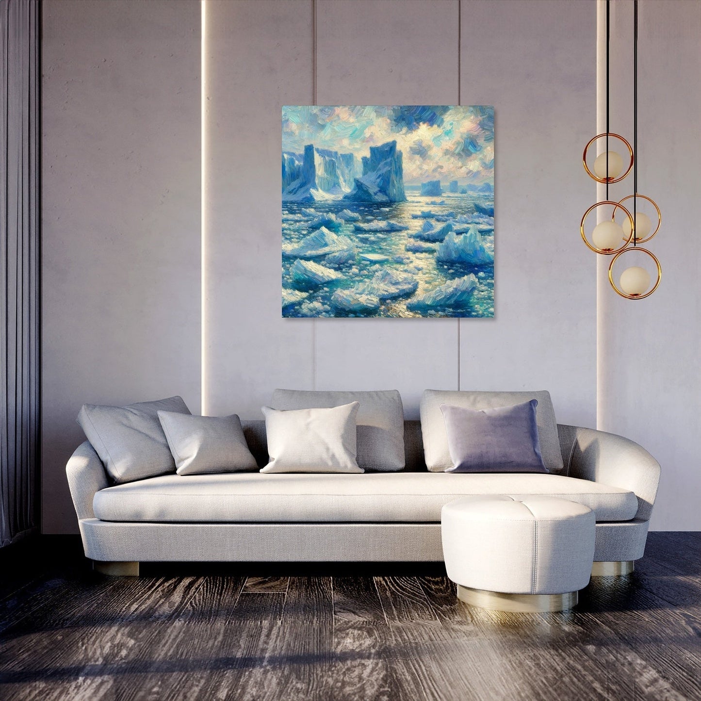 Frozen Ocean Canvas