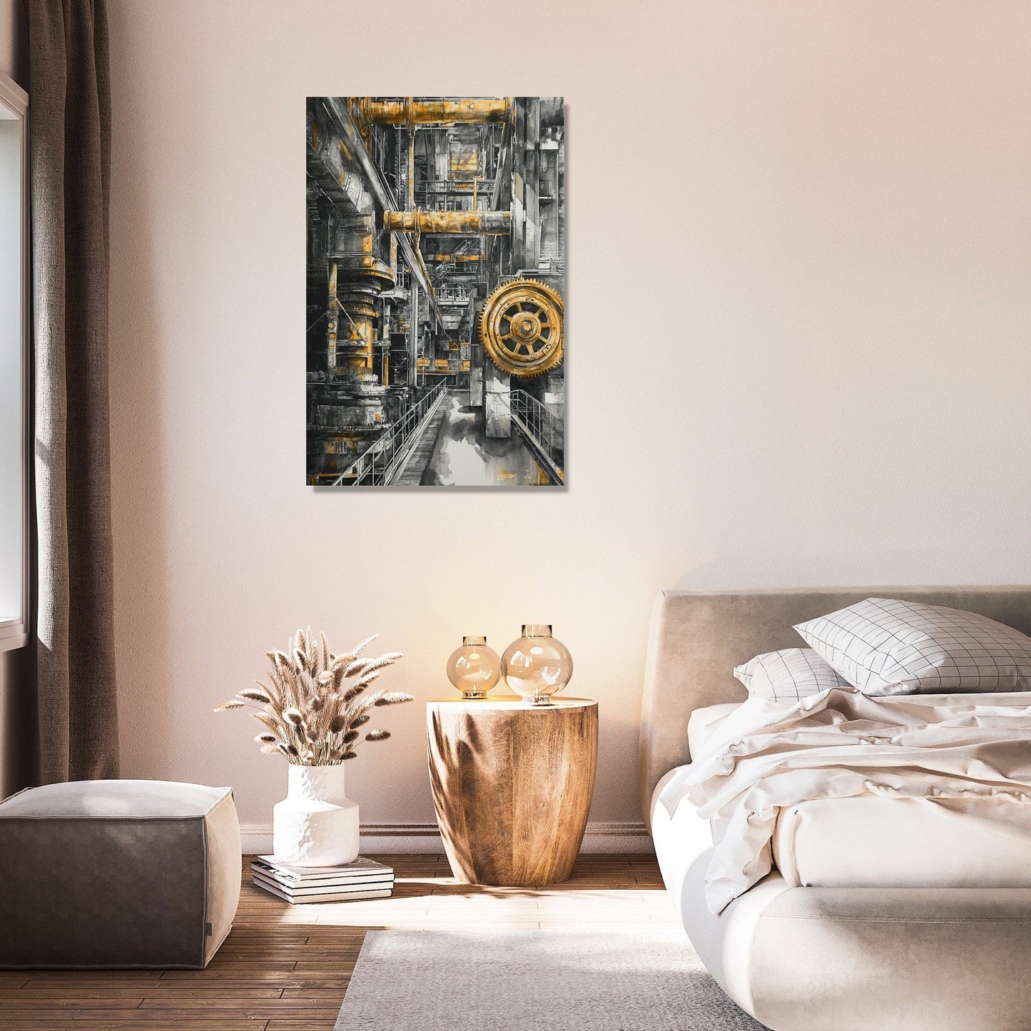 Golden Industry Canvas