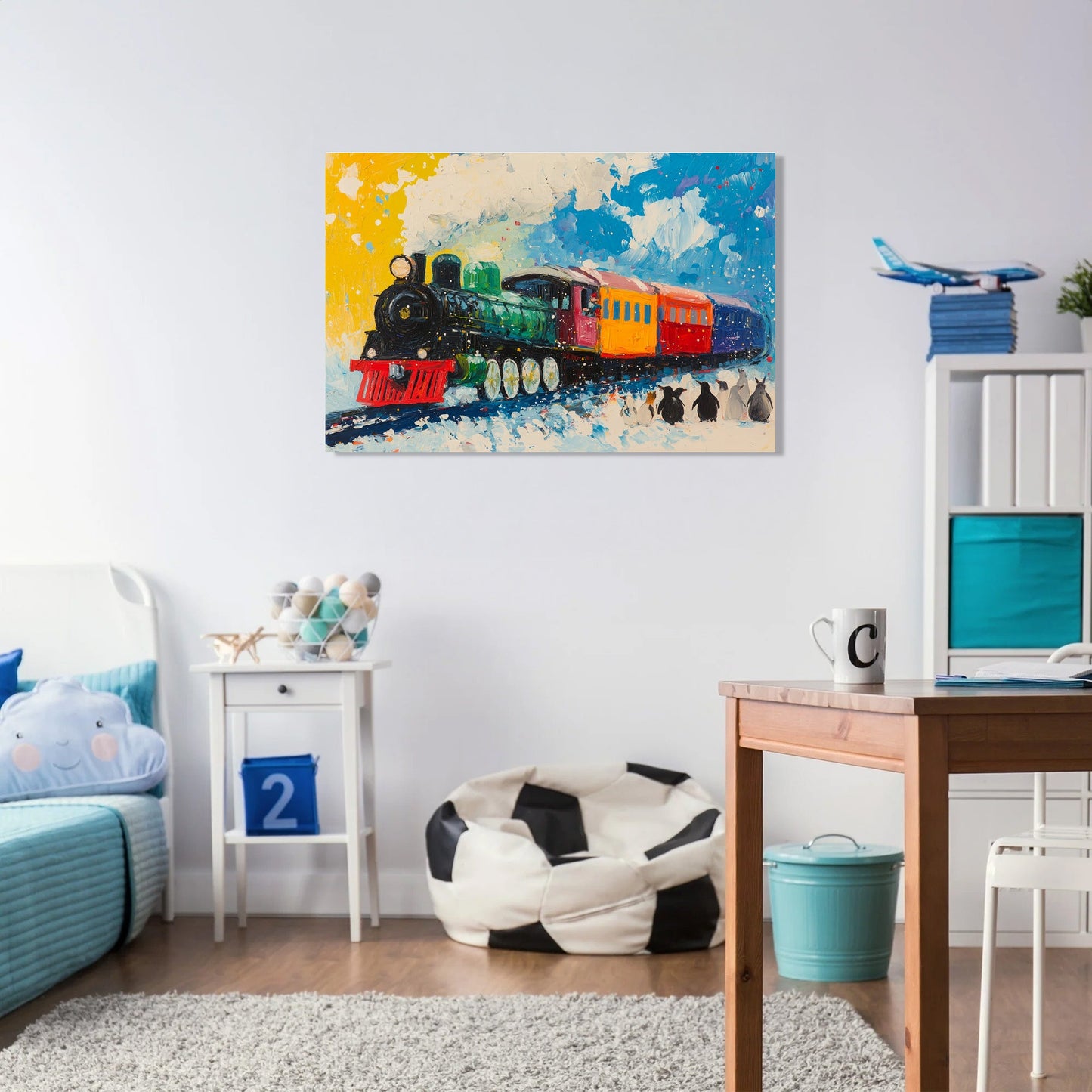 Animal Train Adventure Canvas