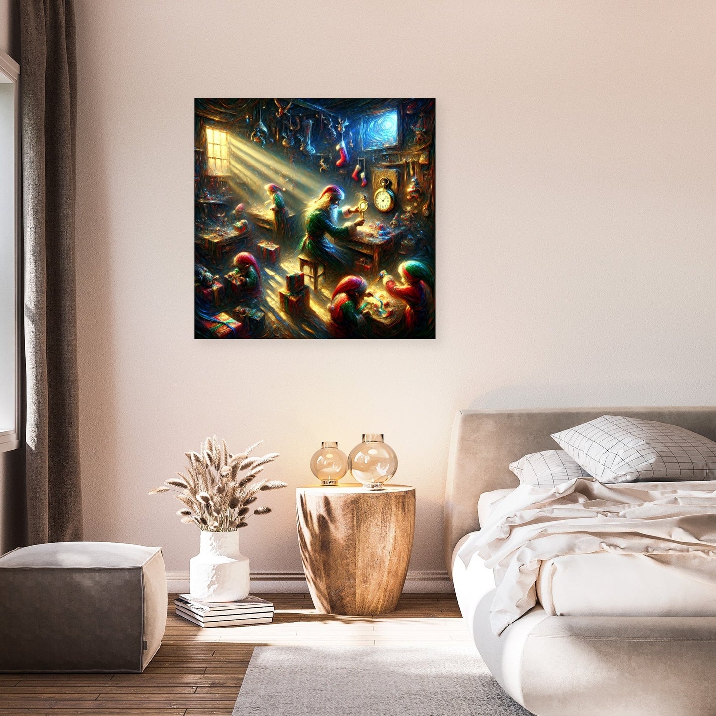 Santa's Midnight Countdown Canvas