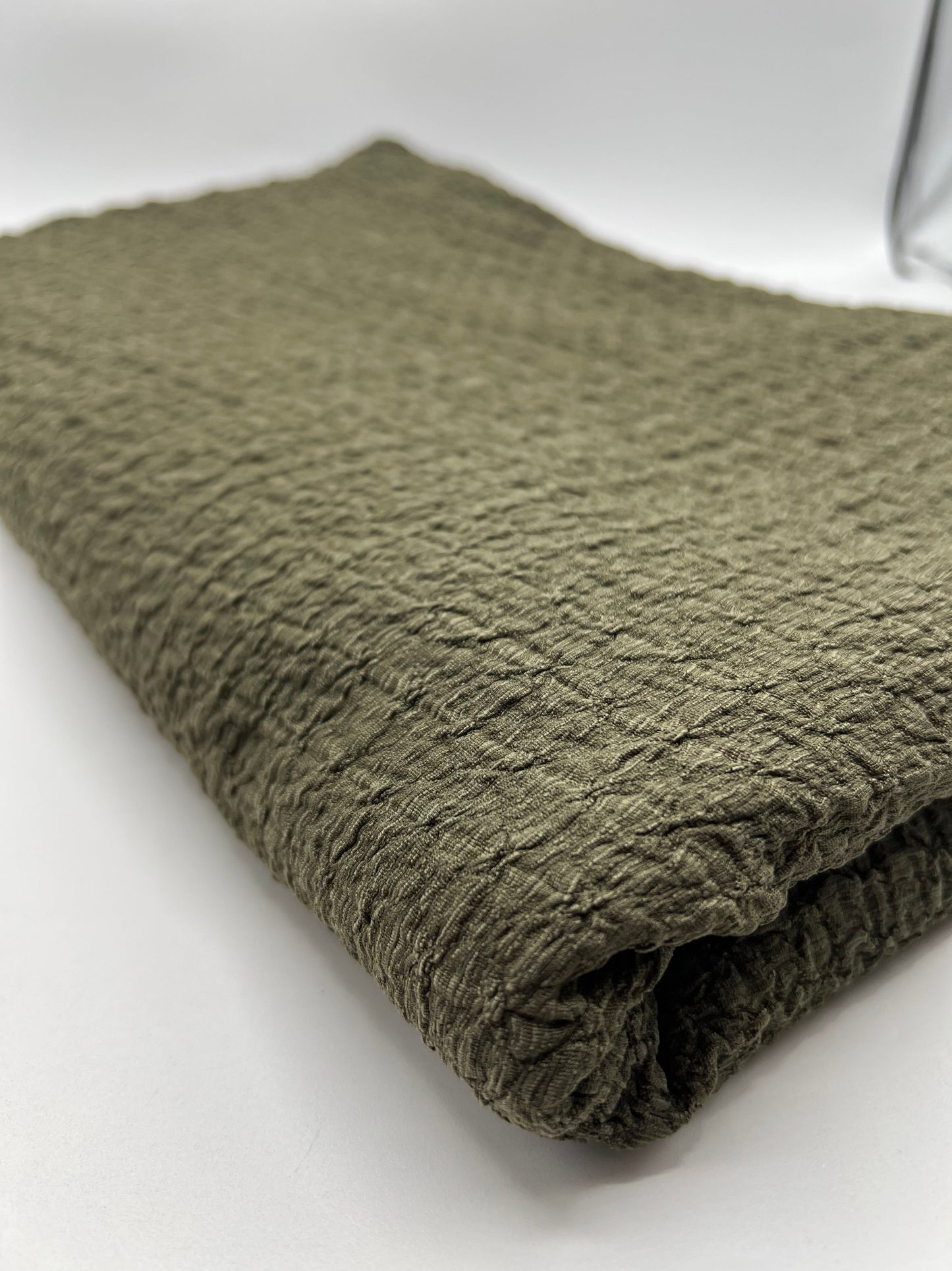 Khaki Nacho Soft Textured Stretch Fabric