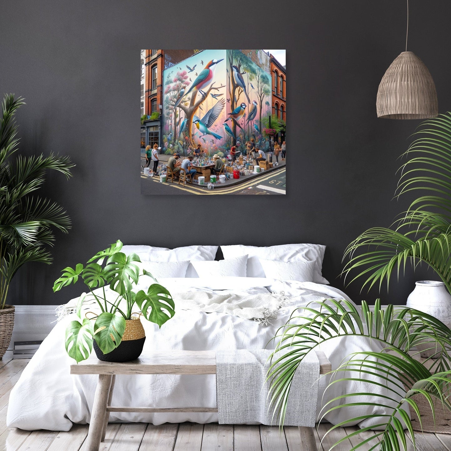 Urban Nature Mural Canvas