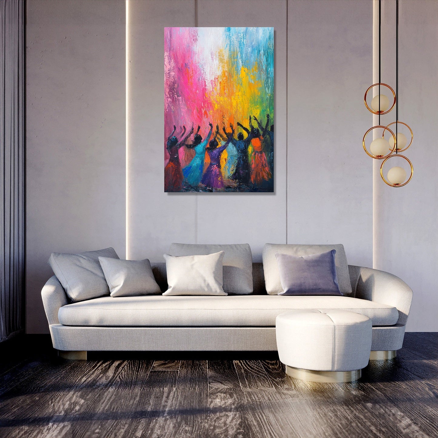 Dancing Colours Canvas
