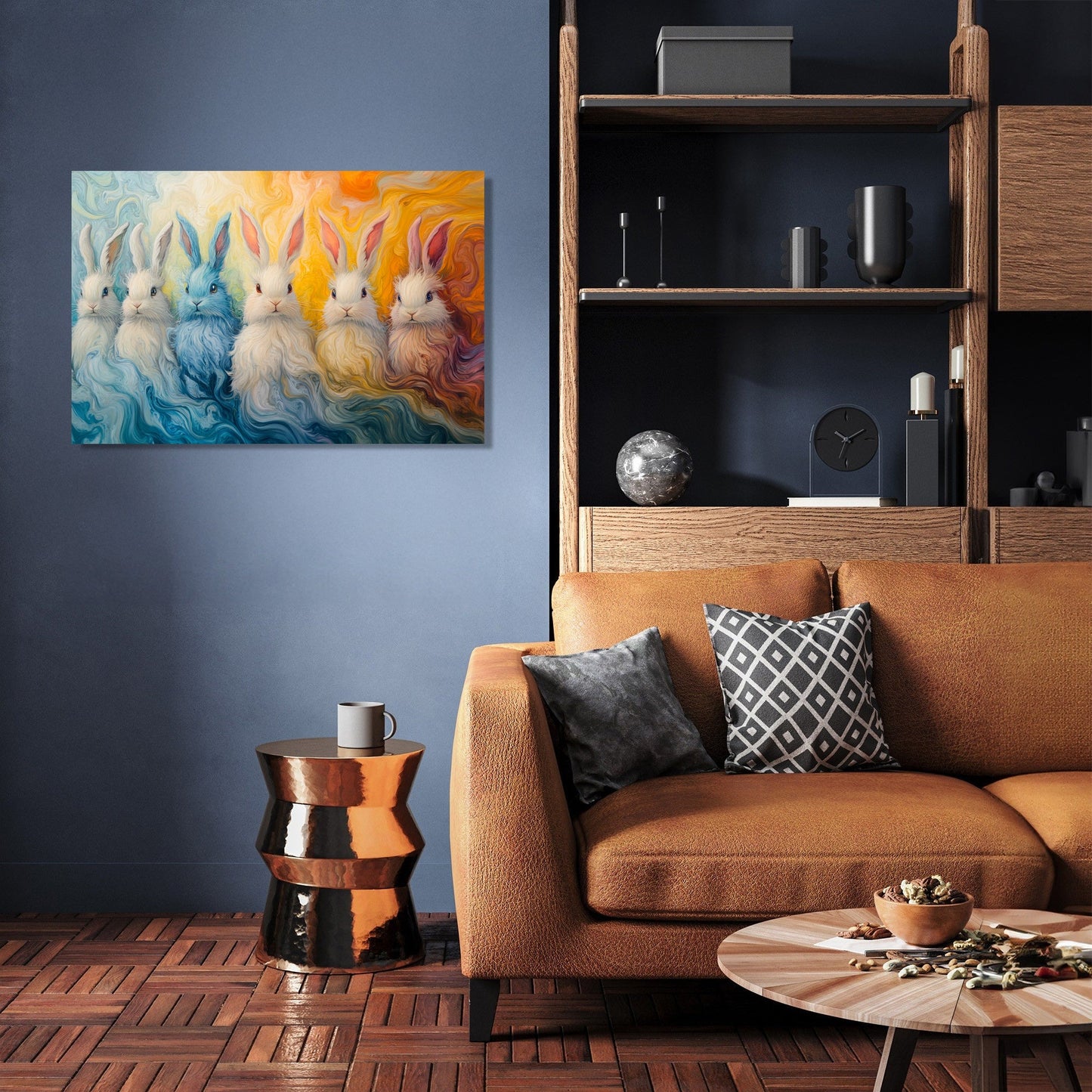Fluffy Bunnies Harmony Canvas