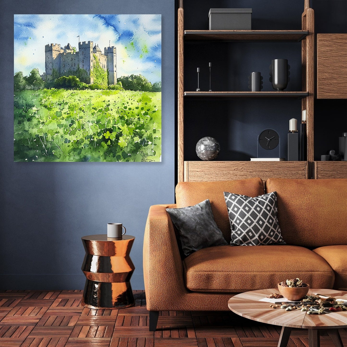 Irish Castle Spring Canvas
