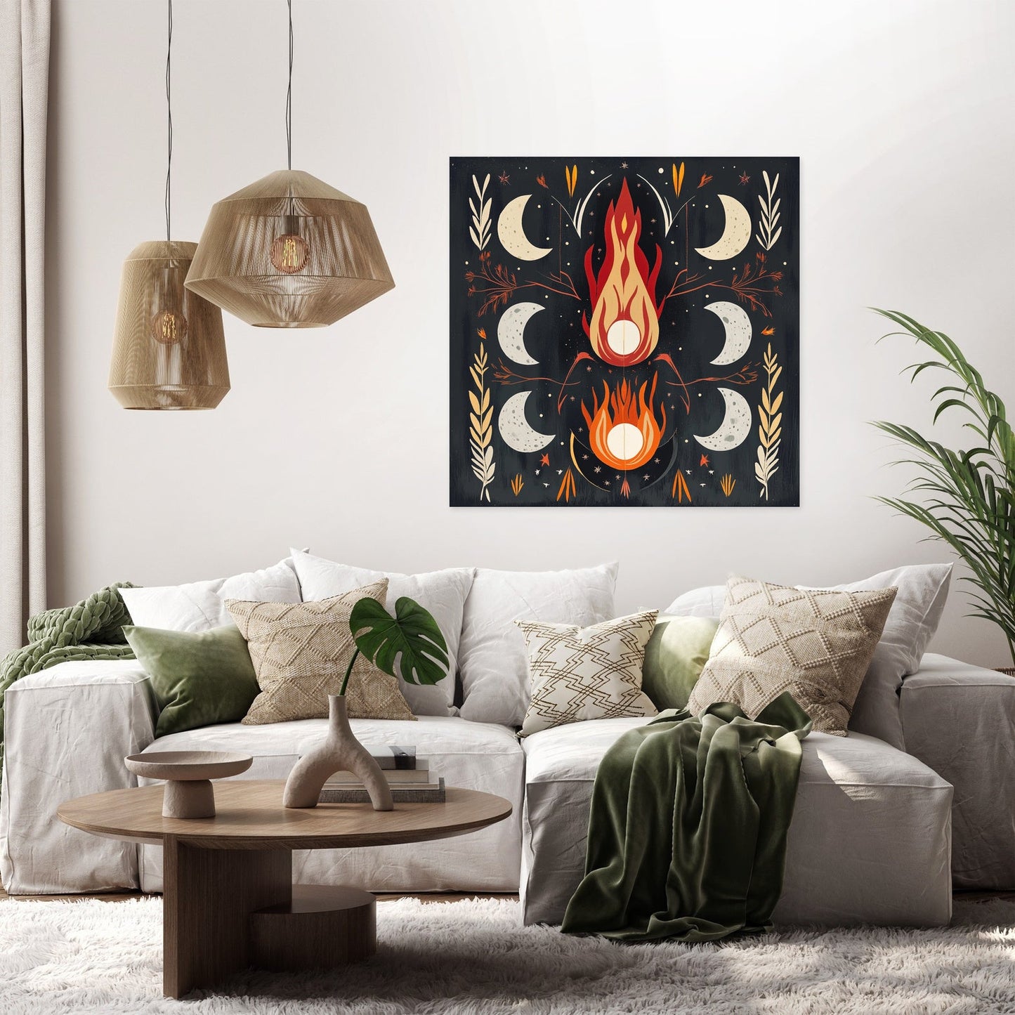 Lunar Fire Celebration Canvas