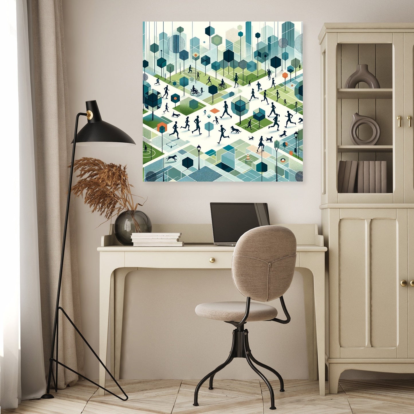 Urban Park Harmony Canvas