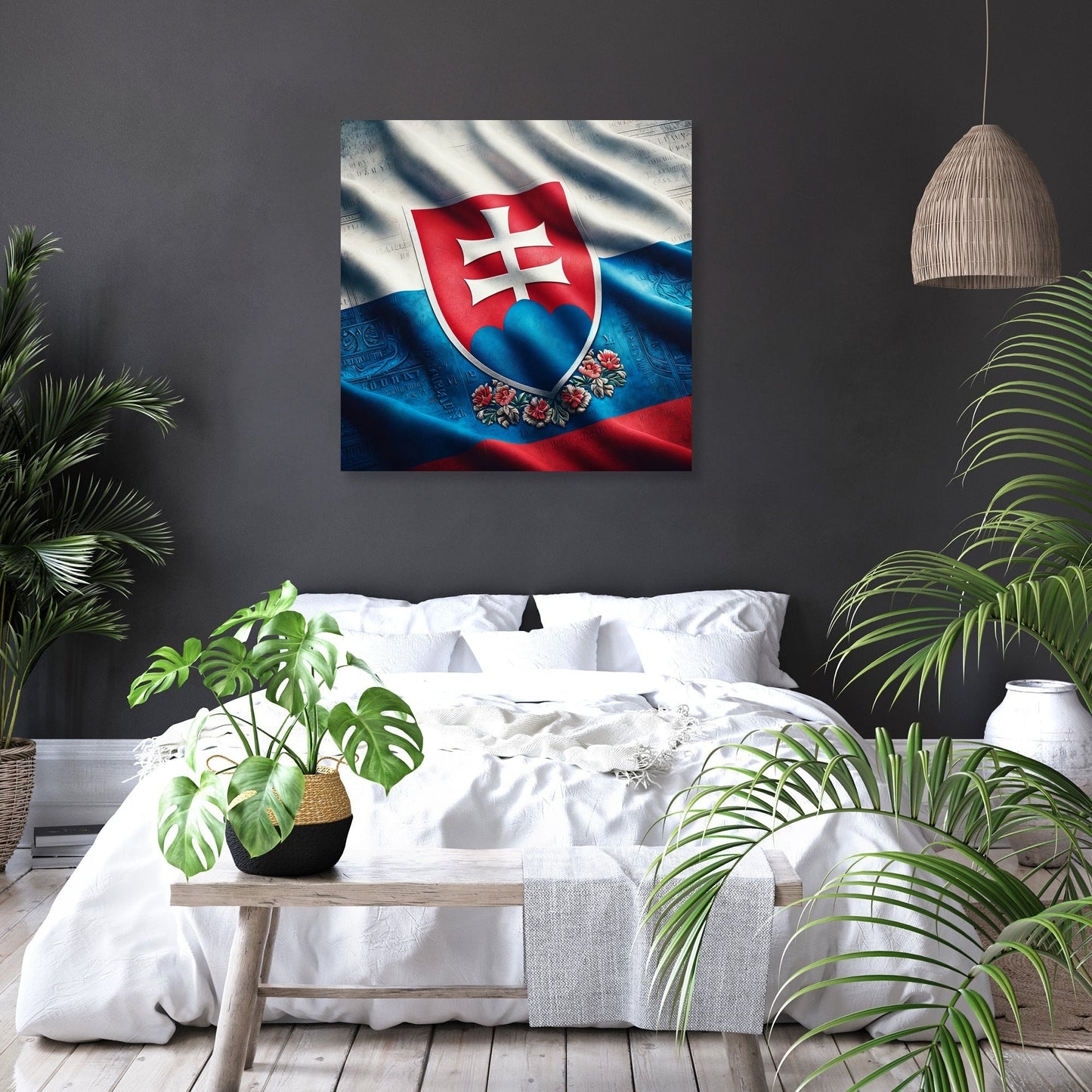 Slovakia Emblem Canvas