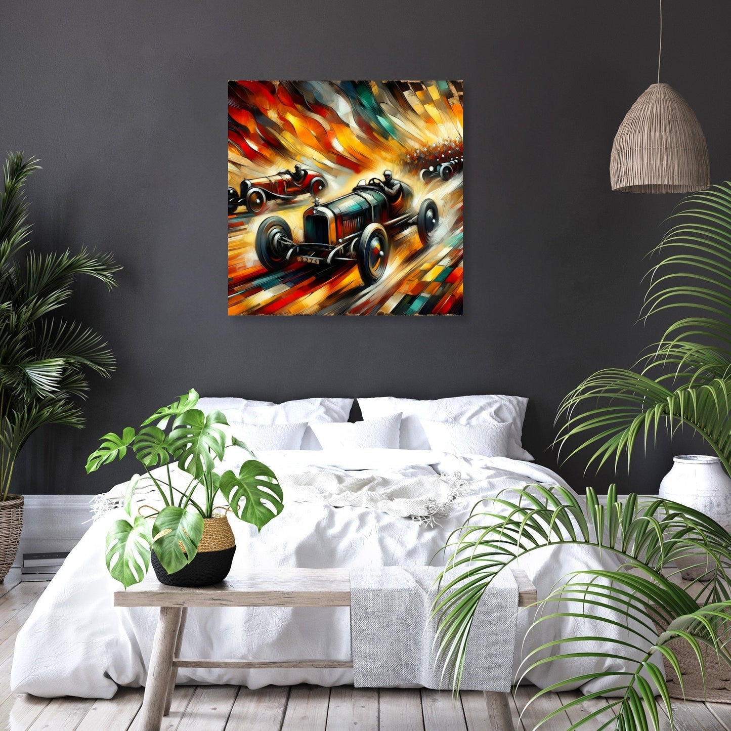 Race of Flames Canvas