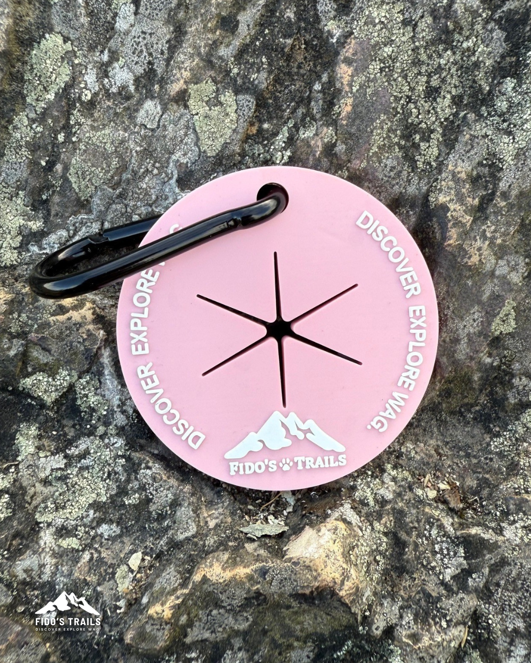 Fido’s Trails Poo Bag Tag - Rosewood