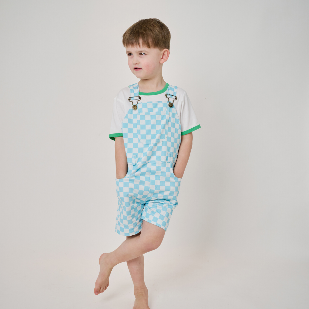 Checkerboard Shorts - Blue