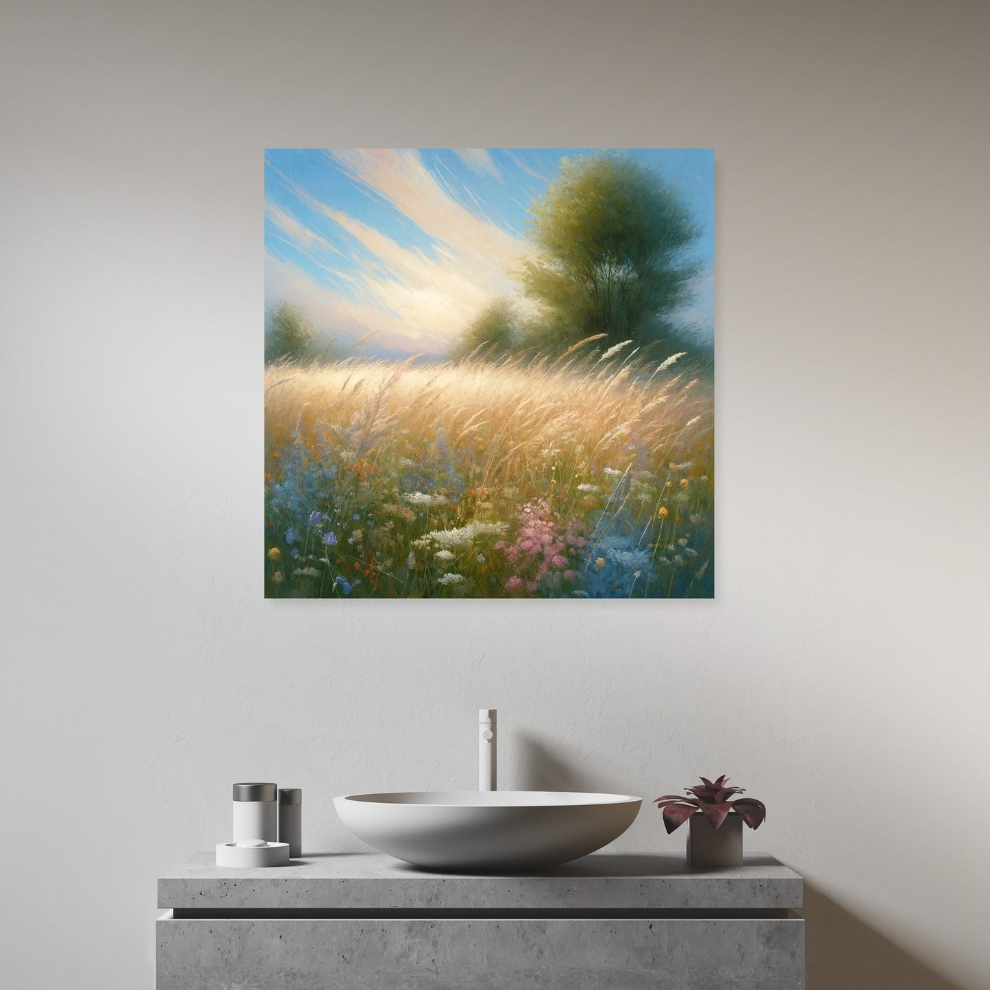 Sunlit Meadow Canvas