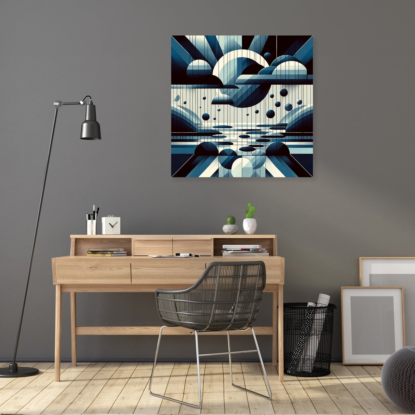 Rain Geometry Canvas