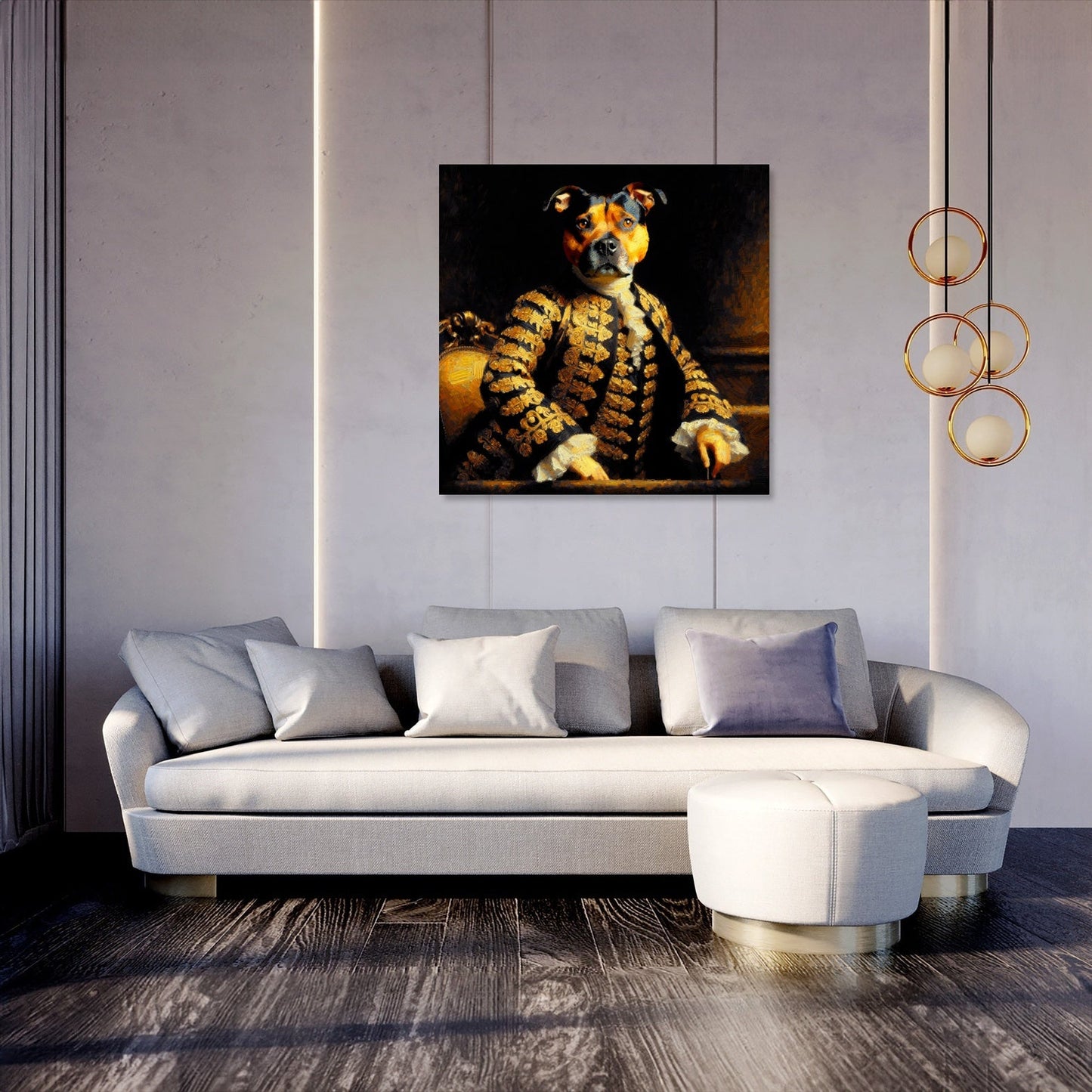 Regal Terrier Time-Crossroads Canvas