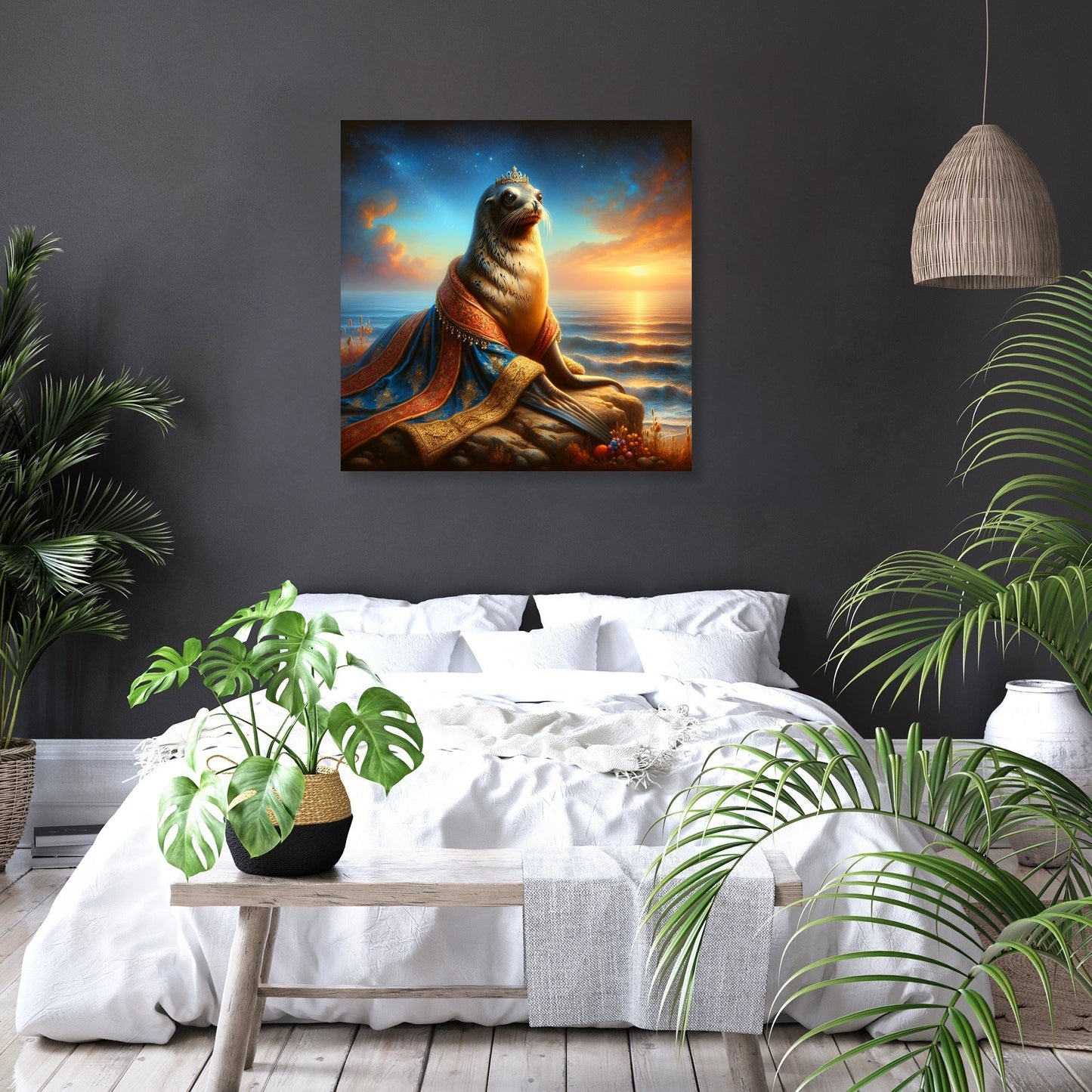 Regal Sea Lion Dusk Canvas