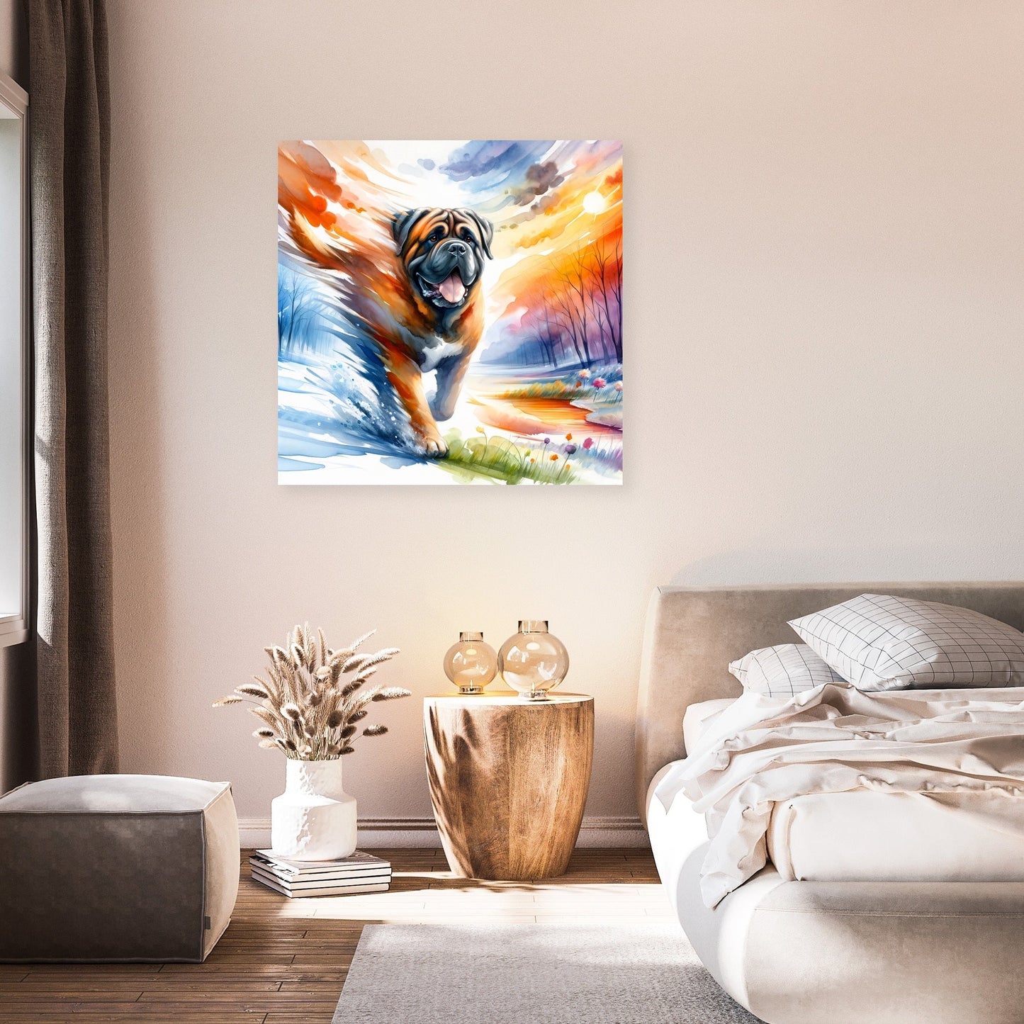 Seasons' Journey Bullmastiff Canvas